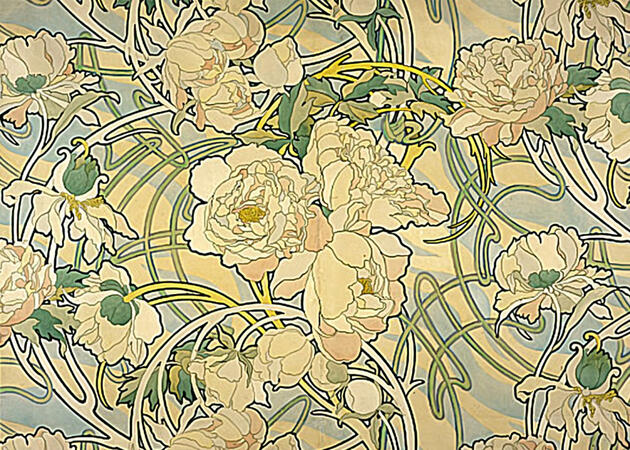 Flowers by Alphonse Mucha